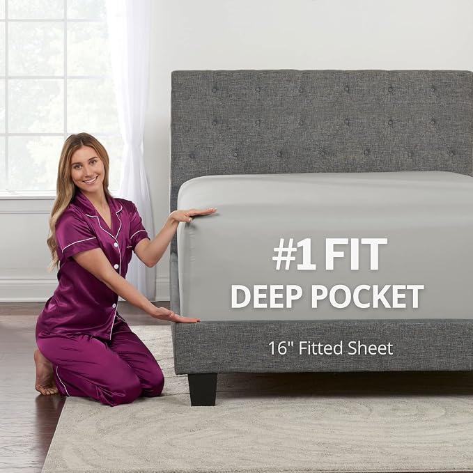 DeaLuxe Fitted Sheet 16" by DeaLuxeBedding