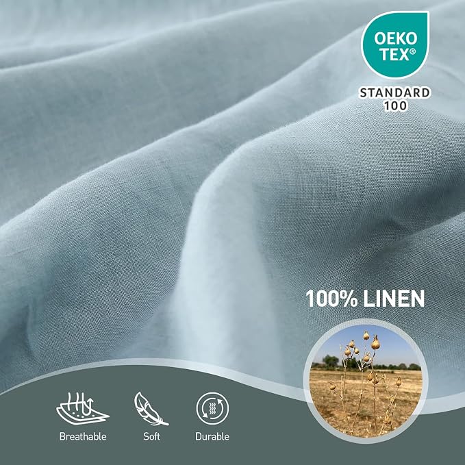 Simple&Opulence French Linen Flat Sheet - Image 2