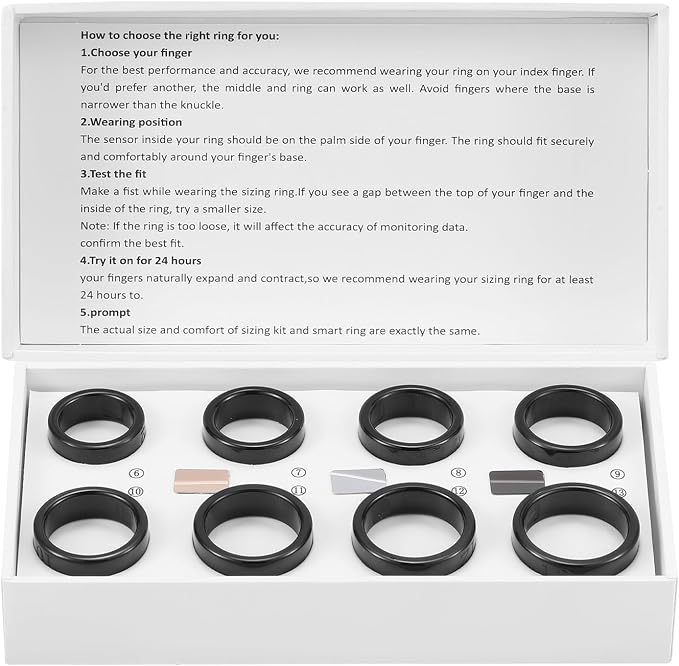 Gen 1 Smart Ring for Health Tracking, Non-Standard Ring Sizing, Compatible Gen by AVINMER