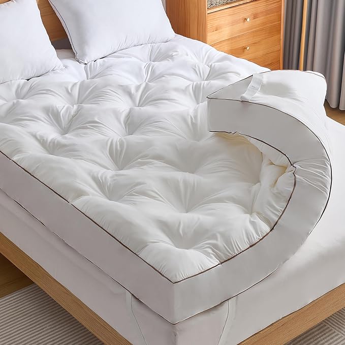 WhatsBedding 4 Inch Memory Foam Mattress Topper Twin by WhatsBedding