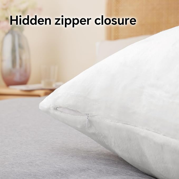 BEDELITE Flannel Pillow Cases Queen Size Set of 2, Super Soft Fleece Pillowcases - Image 6