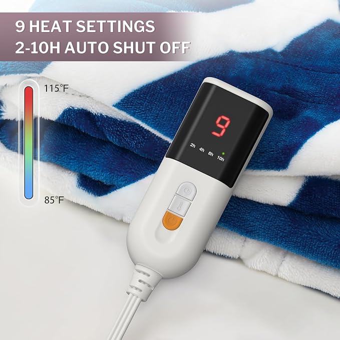 VENTIMI Electric Blanket Heated Throw, Fast Heating Blankets - Image 2