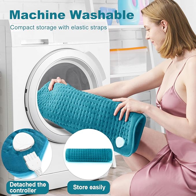 Electric Heating Pad for Back: VAAGHANM 33" x 17" Extra Large Heat Pad for - Image 4