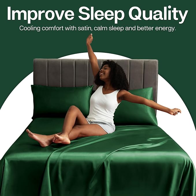 MR&HM Satin Pillowcase for Hair and Skin, Silk Satin Pillowcase 2 Pack - Image 5