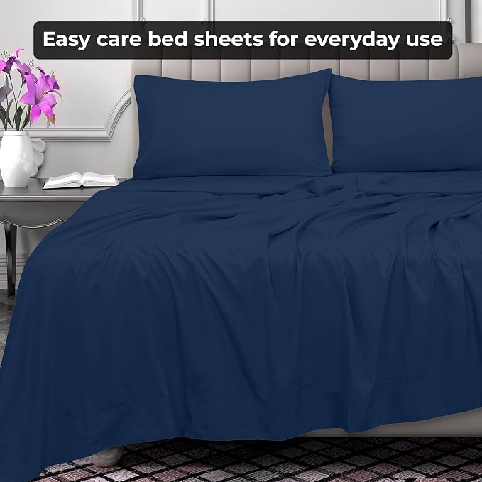 Royale Linens 2 Pack Bulk Flat Sheet Set - Image 7
