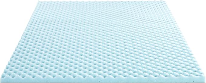 Best Price Mattress 2 Inch Egg Crate Memory Foam Mattress Topper, Cooling Gel - Image 7