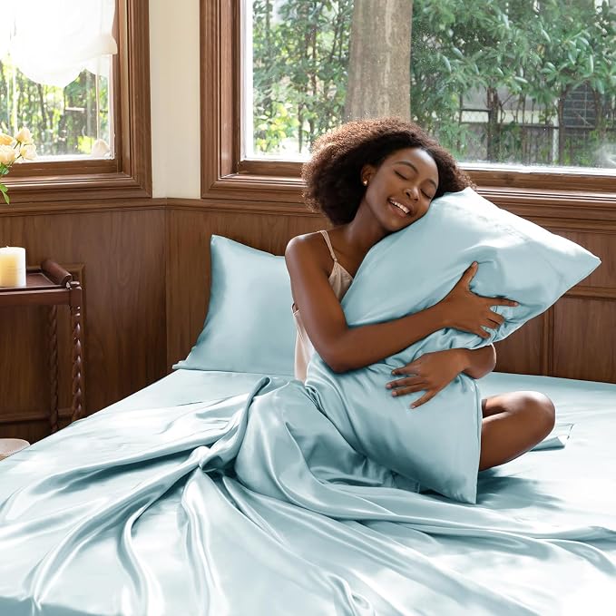 CozyLux Satin Sheets Full Size Sheets - Image 7