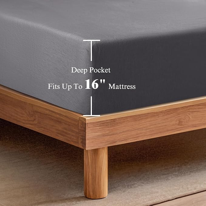 SONORO KATE 100% French Linen Fitted Sheet - Image 4