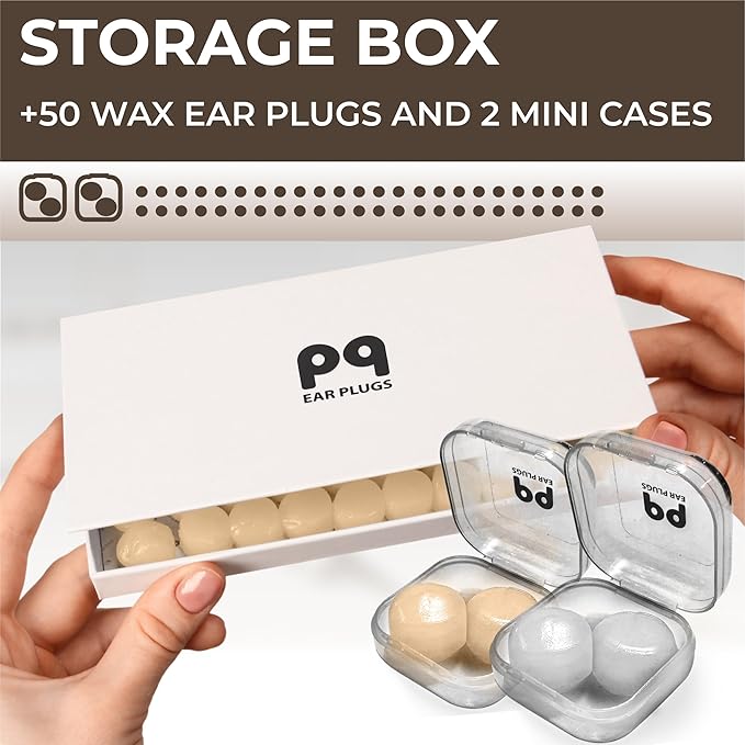Peace&Quiet Wax Ear Plugs for Sleeping, Swimming - Image 2