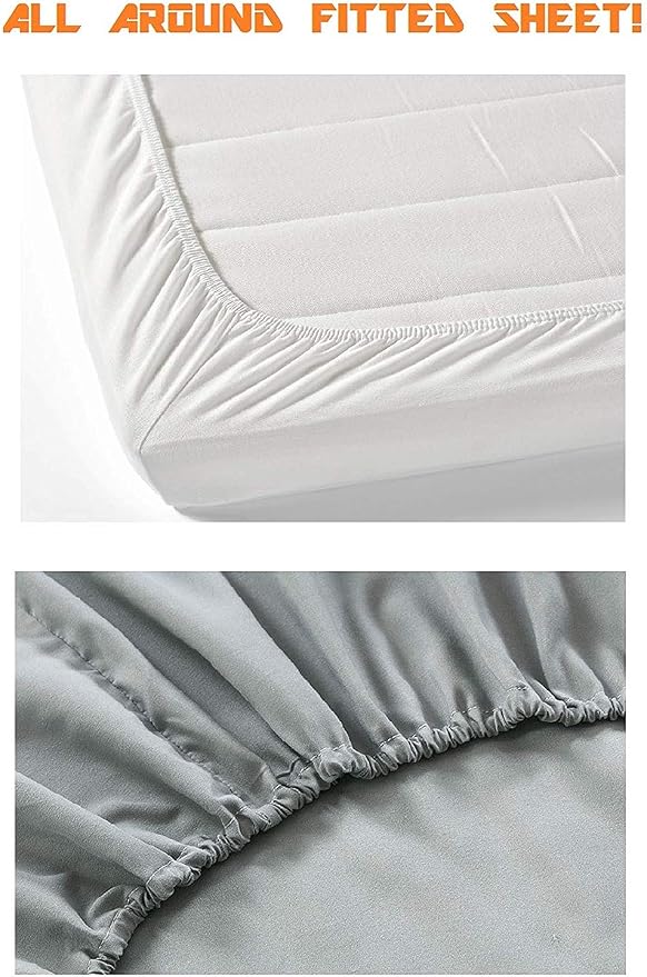 Elegant Comfort Luxurious Soft 1500 Premier Hotel Quality 4-Piece Bed Sheet Set - Image 4
