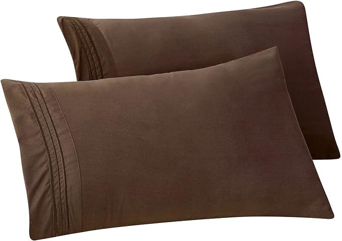 Elegant Comfort Solid Pillowcases 1500 Premium Hotel Quality Microfiber by ELEGANTCOMFORT