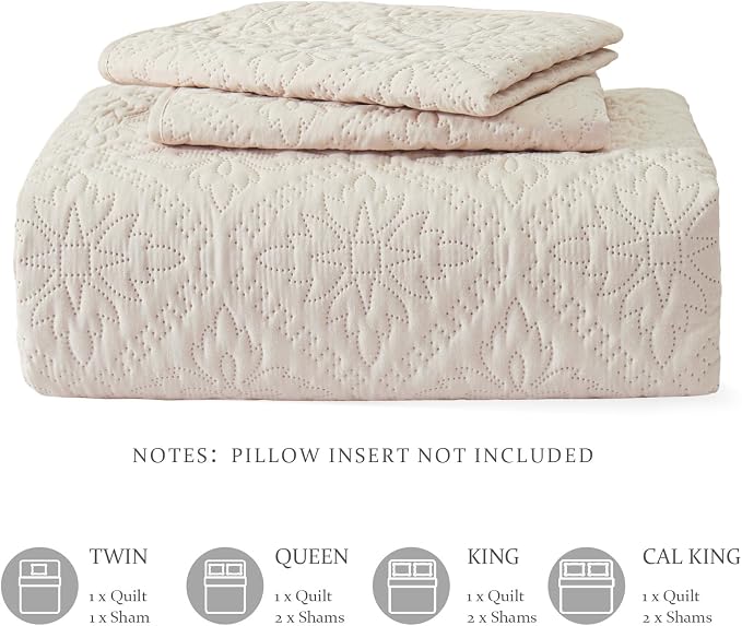 Exclusivo Mezcla California King Quilt Bedding Set, Lightweight Soft Bedspreads - Image 6