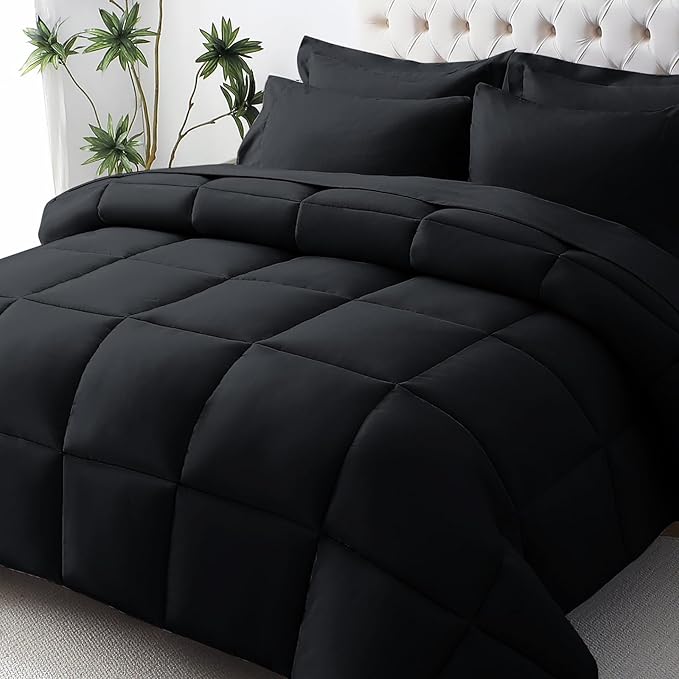 JOLLYVOGUE California King Comforter Set, Ultra-Soft Bed in a Bag Cal King Size by JOLLYVOGUE