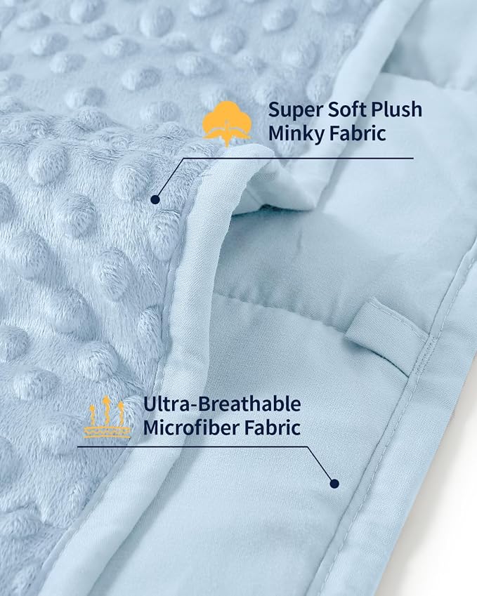 Mr. Sandman Weighted Blanket for Adults Queen Size 15 lbs, Soft Cooling Heavy - Image 4