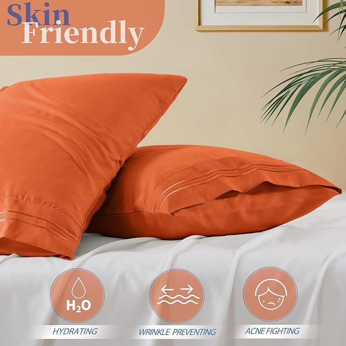 Vonty 2 Pack Standard Pillow Cases - Image 3