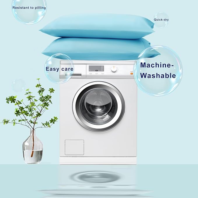 Accuratex Cooling Pillow Cases Standard Size Set of 2, Envelope Soft Breathable - Image 7
