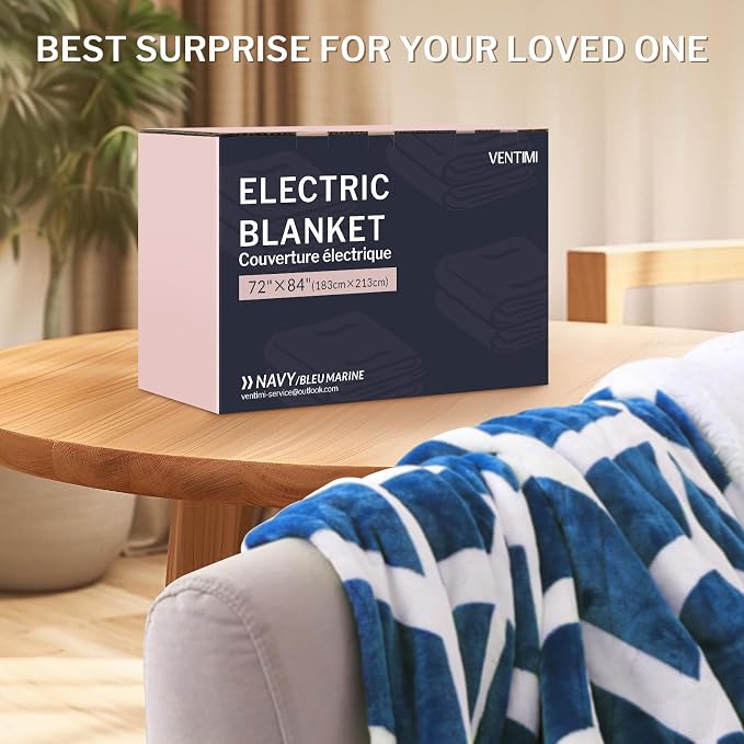 VENTIMI Electric Blanket Heated Throw, Fast Heating Blankets - Image 8