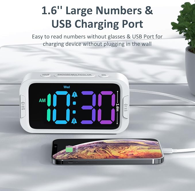 Odokee Dual Colorful Alarm Clock - Image 6
