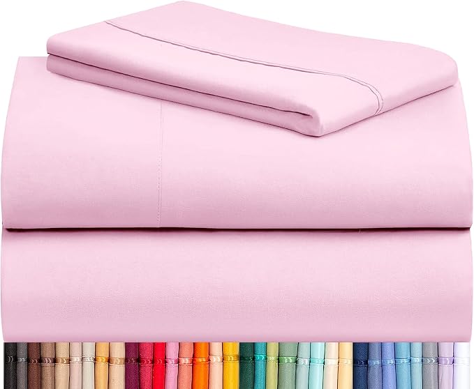 LuxClub 3 PC Twin XL Sheet Set, Deep Pockets Wrinkle Free Cooling Bed Sheets by LuxClub