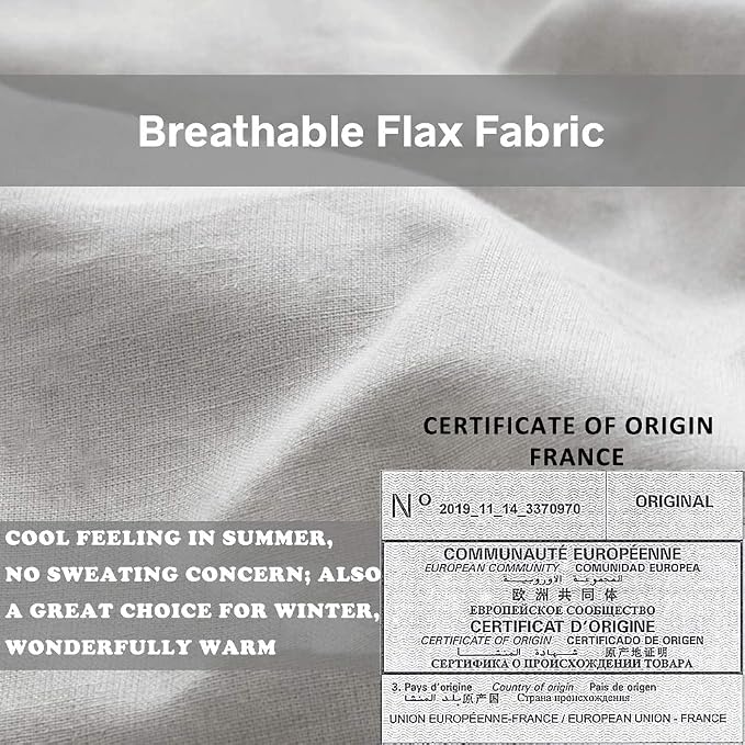 Simple&Opulence 100% Linen Duvet Cover Set - Image 4