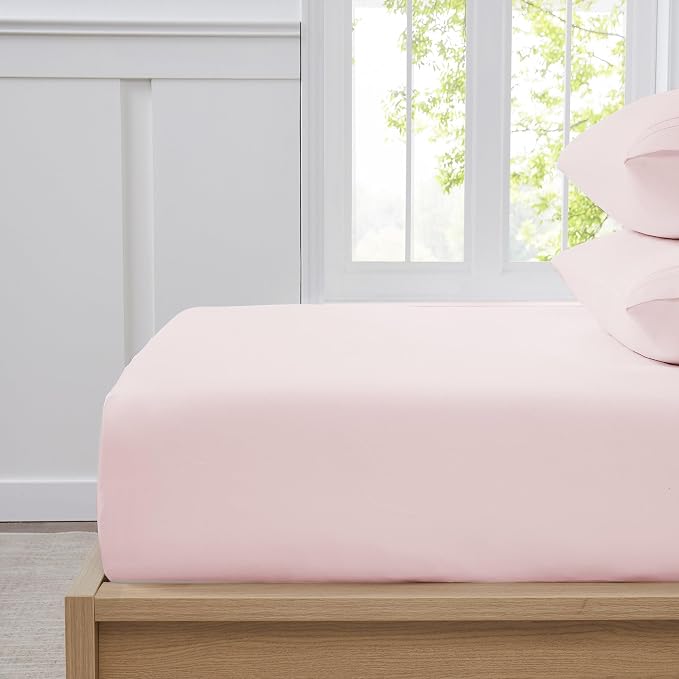 Twin Fitted Sheet Only with Full Elastic & Built in Corner Sheet Straps to - Image 3