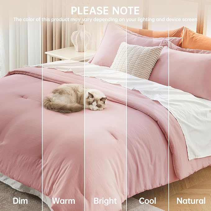 MUXHOMO Queen Comforter Set, All Season Ultra Soft Down Alternative Bedding - Image 9
