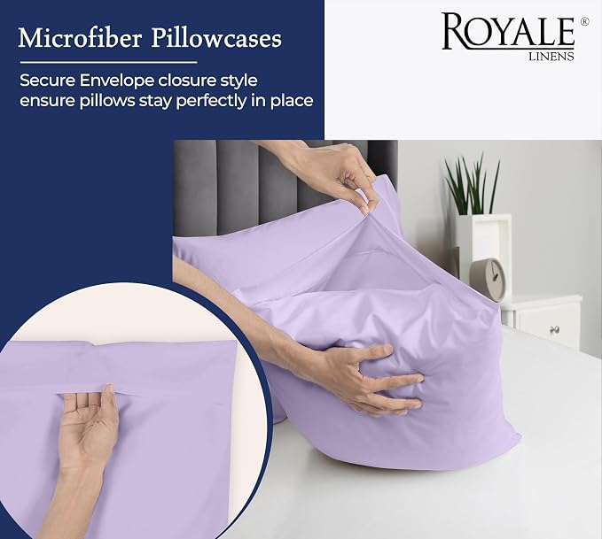 Royale Linens King Pillowcase Set of 2 - Image 5