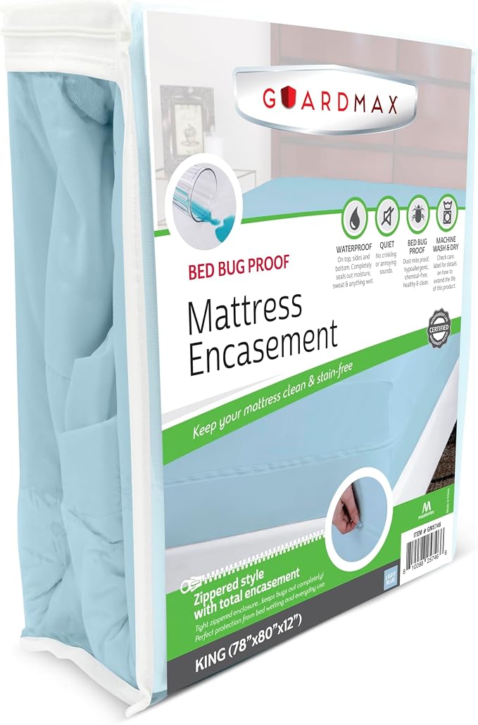 Guardmax Jersey Knitted King Zippered Mattress Encasement by Guardmax