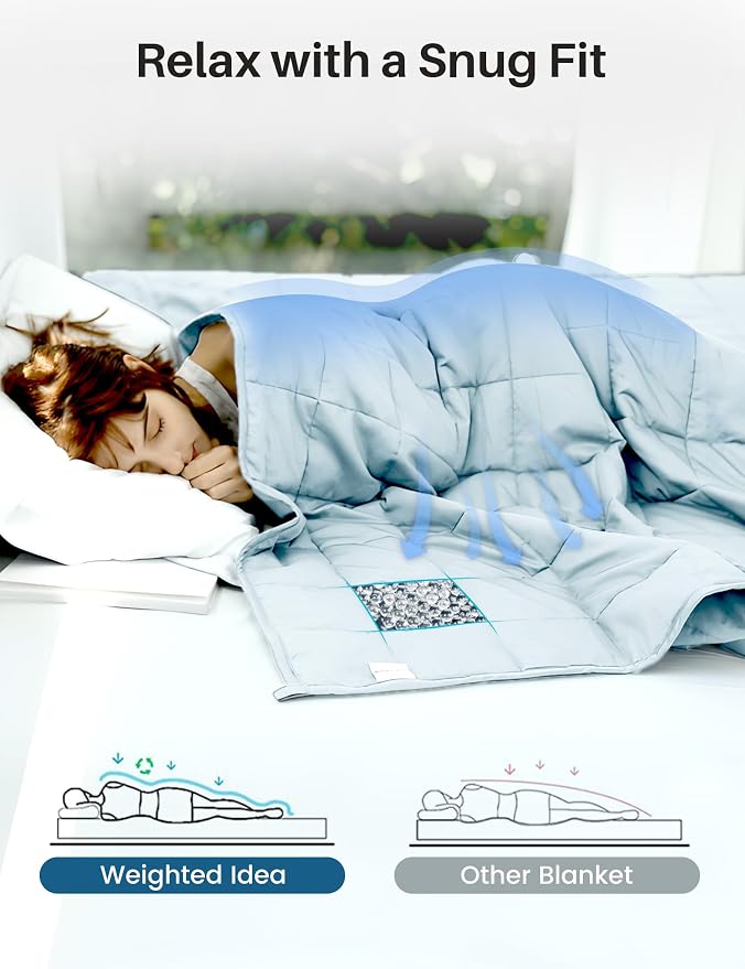 Weighted Idea Weighted Blanket for Adults Cooling Breathable Heavy Blanket - Image 4