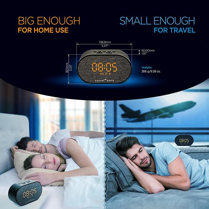 Sound Oasis® Bluetooth Tinnitus Sound Therapy System® Alarm Clock - Image 6