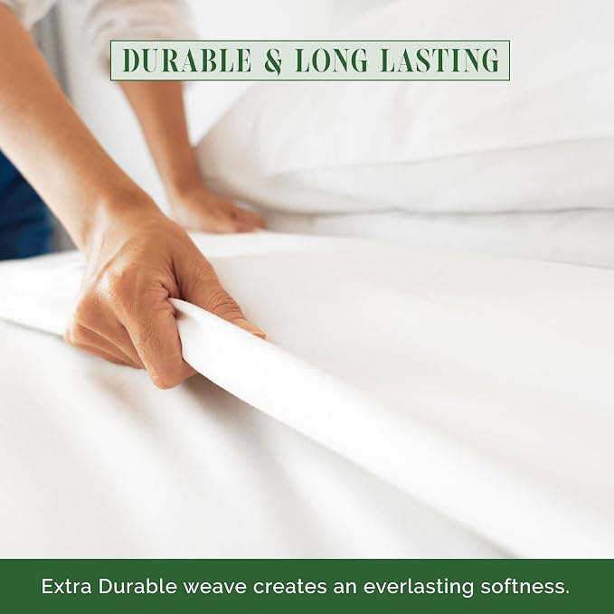 Elegant Comfort Wrinkle-Free 1500 Premier Hotel Quality 1-Piece Flat Sheet - Image 4