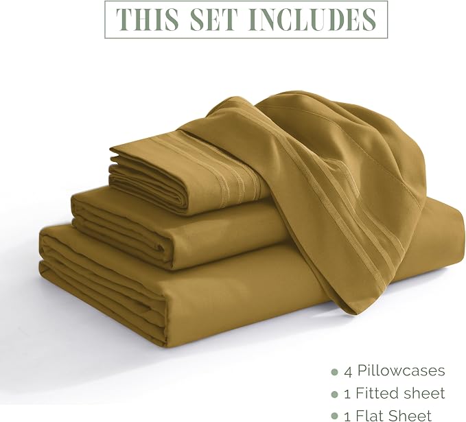 Elegant Comfort Luxurious 1500 Premium Hotel Quality Microfiber Three Line - Image 3