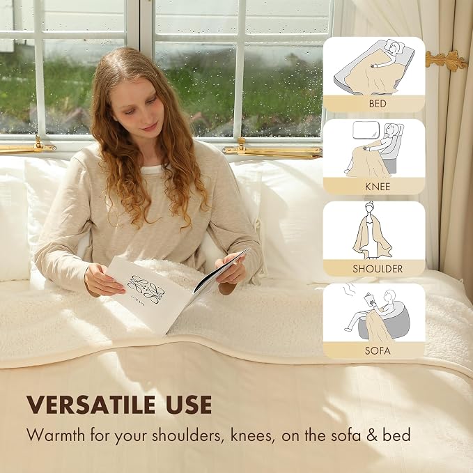 Electric Heated Blanket Twin 62" x 84" - Image 6