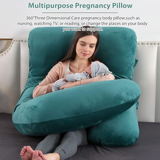 BATTOP Pregnancy Pillows for Sleeping, Full Body Maternity Pillow - Image 2