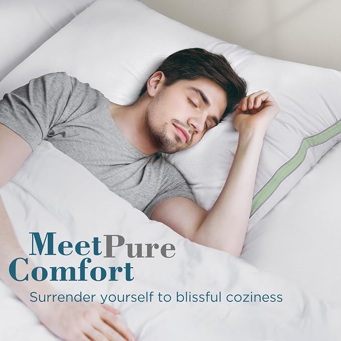 viewstar Bed Pillows King Sizes Set of 2, Hotel Quality Cooling Down - Image 2