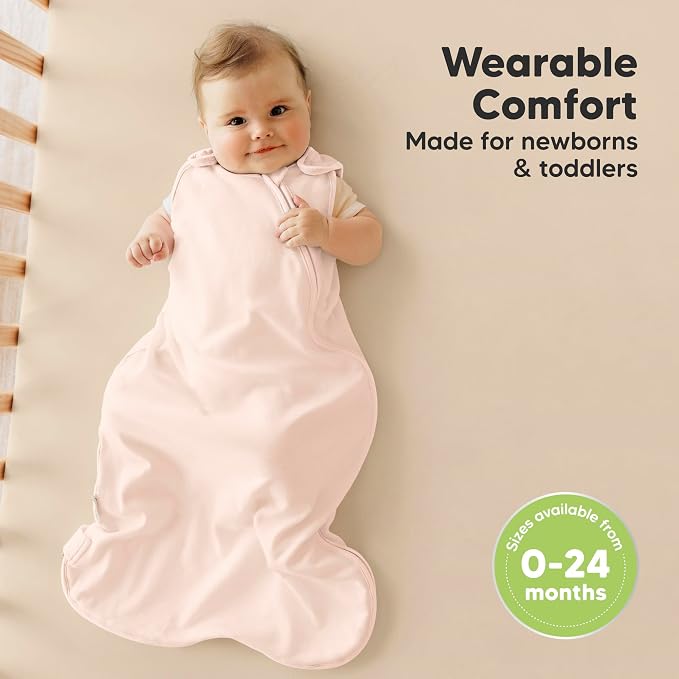 2-Pack Organic Baby Sleep Sacks, 100% Cotton - Image 2