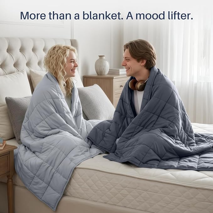 Weighted Idea Cooling Weighted Blanket Queen Size 25lbs - Image 6