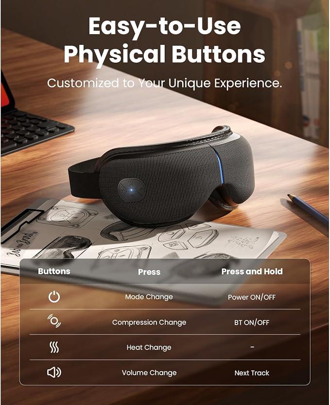 BOB AND BRAD Eye Massager with Heat and Cooling FSA Eligible HSA, EyeOasis 3 - Image 4