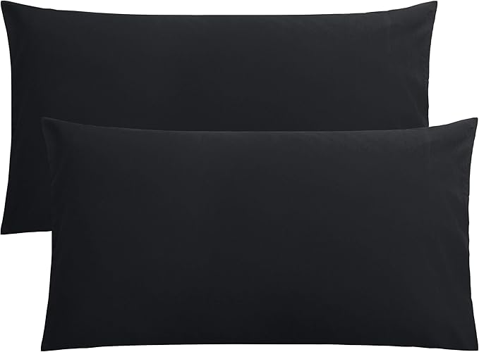 FLXXIE King Pillow Cases Set of 2, Soft Microfiber Pillow Covers by FLXXIE