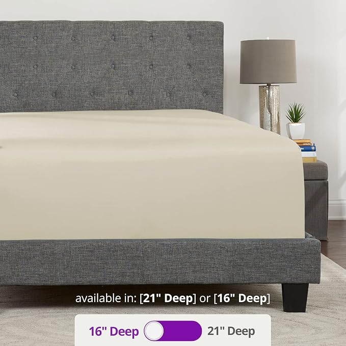 Kids Twin XL Fitted Sheet – REAL Extra Deep Pocket Twin XL Fitted Sheet Only – - Image 3