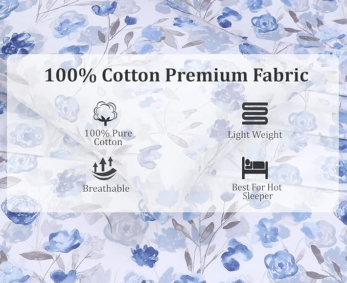 RUVANTI 100% Cotton Sheets – Twin XL Size Percale Bedding, Cooling & Breathable - Image 4