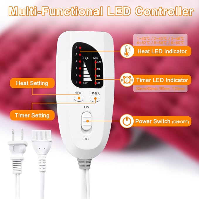 Deepsoon Heating Pad, Electric Heating Pads - Image 4