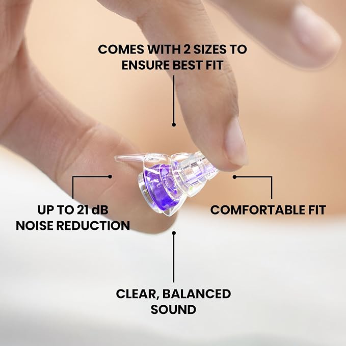 Eargasm High Fidelity Hyperviolet Purple Earplugs - Image 6
