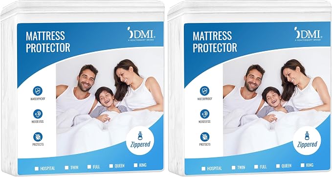 DMI Waterproof Mattress Protector and Mattress Cover, Encased Zippered Fit by DMI