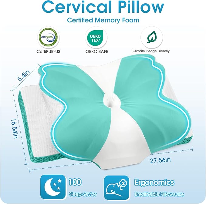CloudBliss Cervical Memory Foam Pillow - Image 2