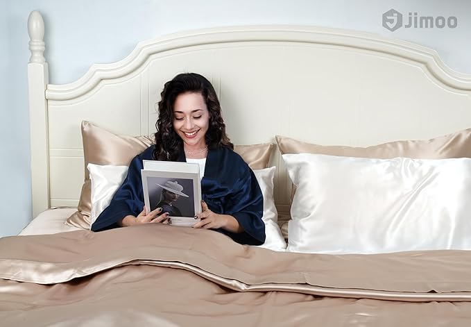 J JIMOO 100% Mulberry Silk Pillowcase - Image 3