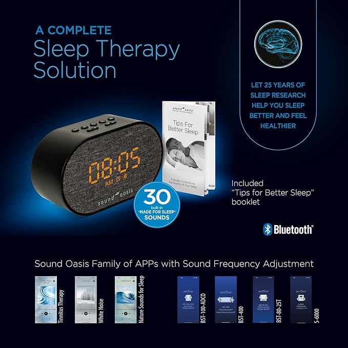 Sound Oasis® Bluetooth® Sleep Sound Therapy System® Alarm Clock - Image 7