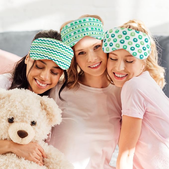 Cuffbow 6 Pack Plush Sleep Mask Set, Cute Plush Eye Masks - Image 6