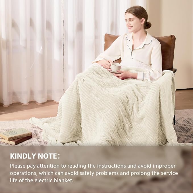 Homemate Electric Heated Blanket Twin Size - Image 6