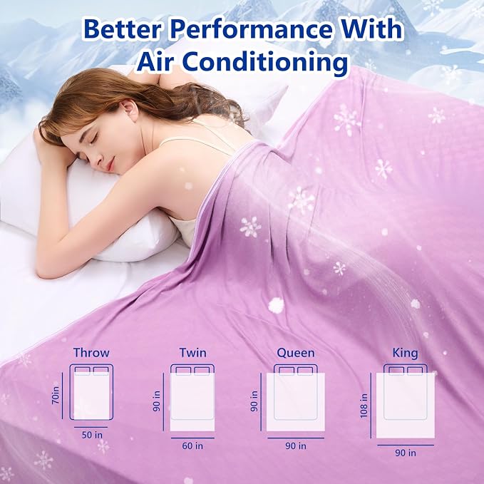 Topcee Cooling Blanket King Size- 90"x108" Summer Cooling Throw Blanket - Image 7